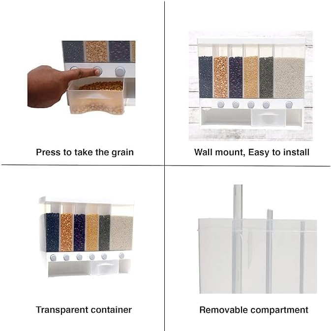 Wall Mounted Cereal Food Dispenser
