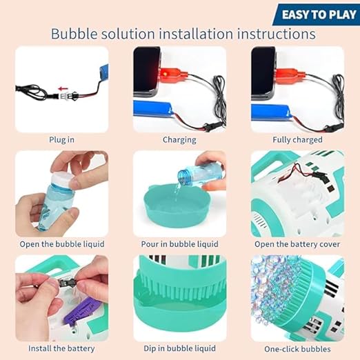 108 Holes Bubble Machine Gun