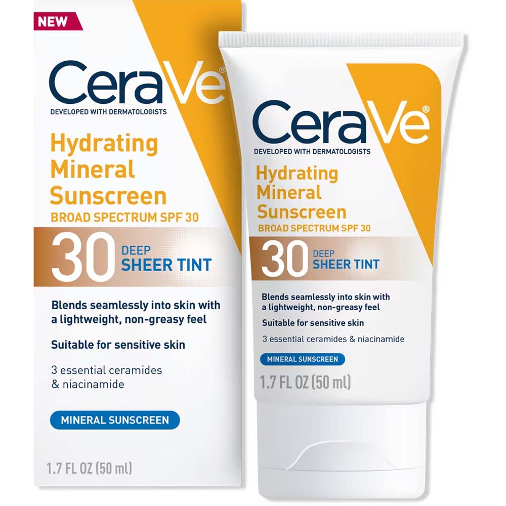 CeraVe Hydrating Mineral Sunscreen Face Lotion