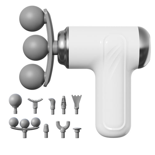 3-Head Mini Portable Massage Gun with 6 Speed Levels