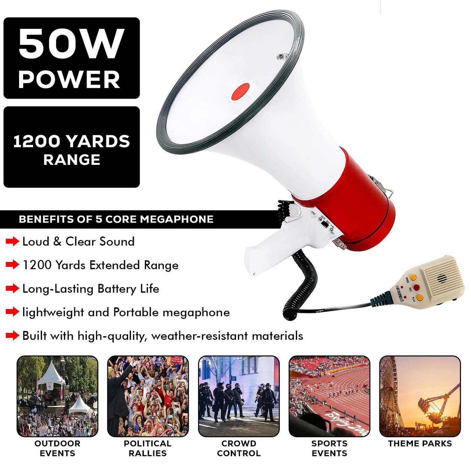 Portable Handheld Megaphone