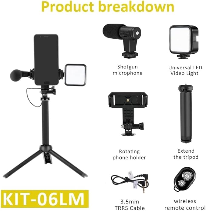 Live Set Fill Light Selfie Stick Tripod