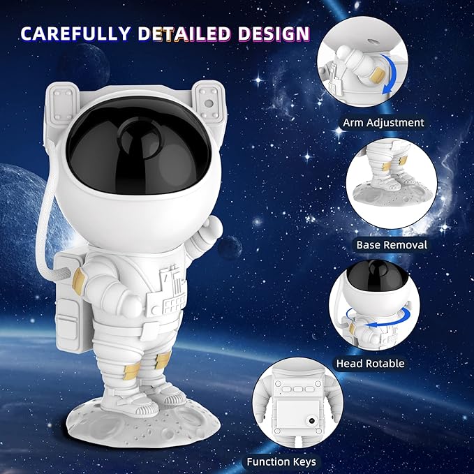 Astronaut Galaxy Star Projector Night Light
