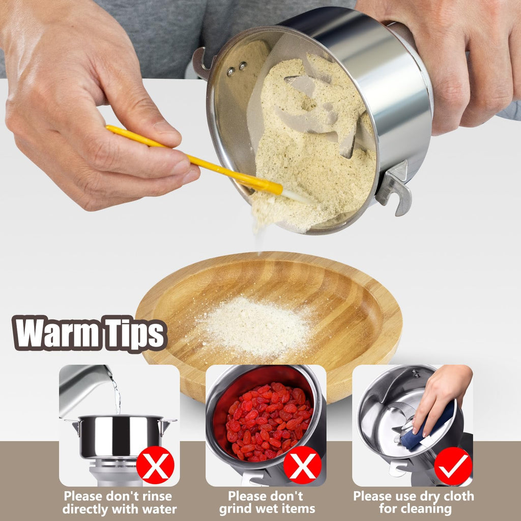 1000W Commercial Grain Mill Grinder
