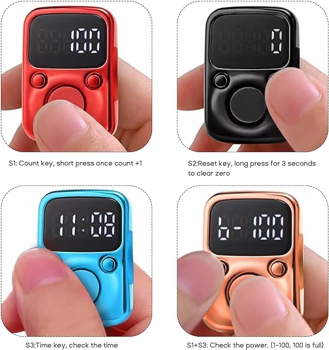 Electric Finger Tally Counter with LED Display