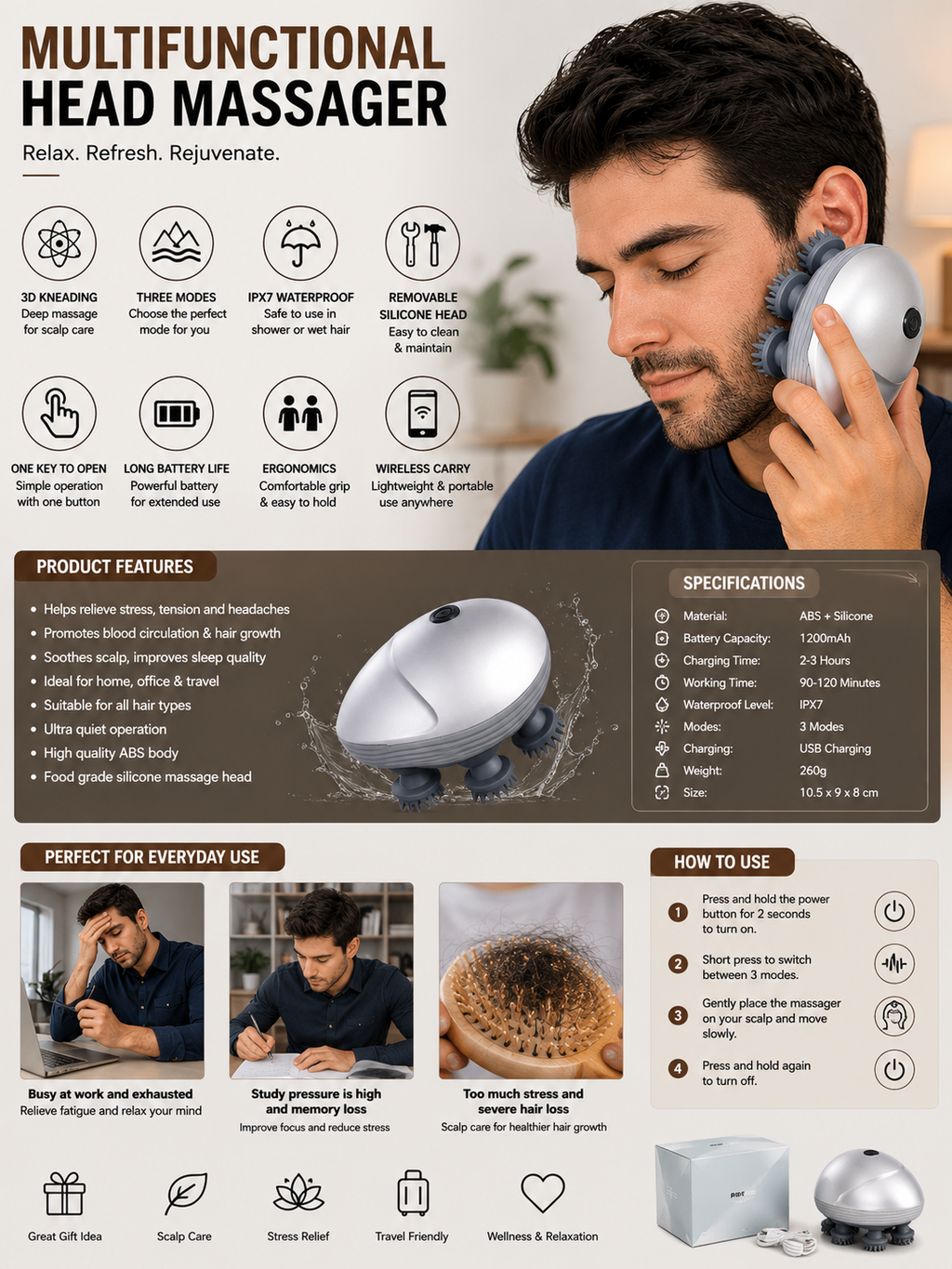 Electric Scalp Massager