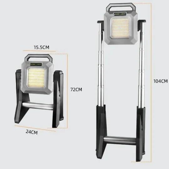 Multifunctional Work Light with Telescopic Base