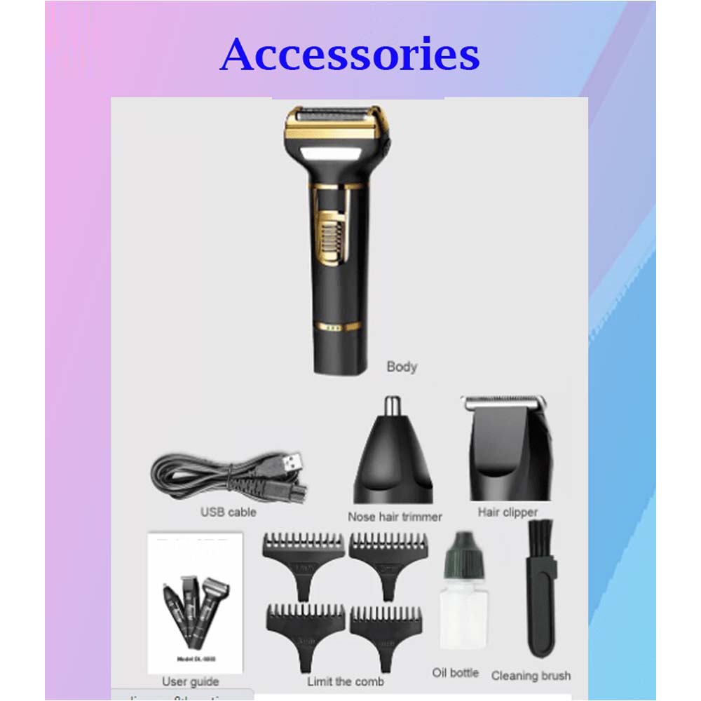 3-in-1 Professional Hair Clippers for Men