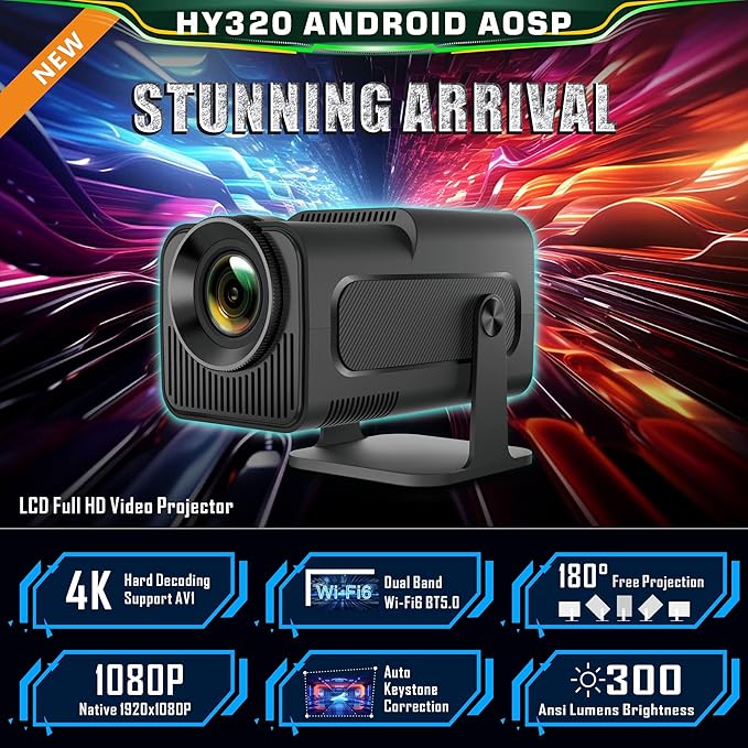 Android 11 Projector | 390 ANSI Lumens