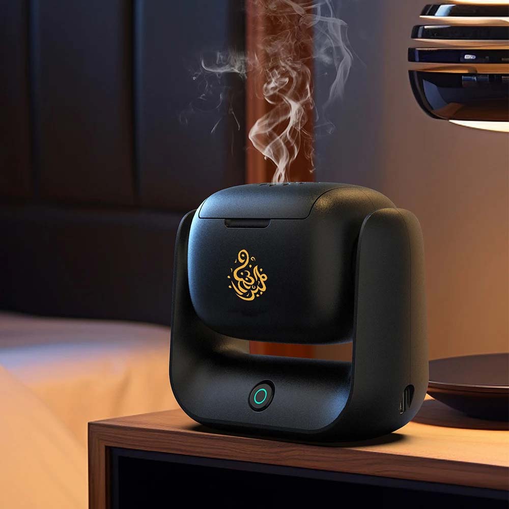 Rotational Incense Burner  90° Rotation, 1500mAh Battery,