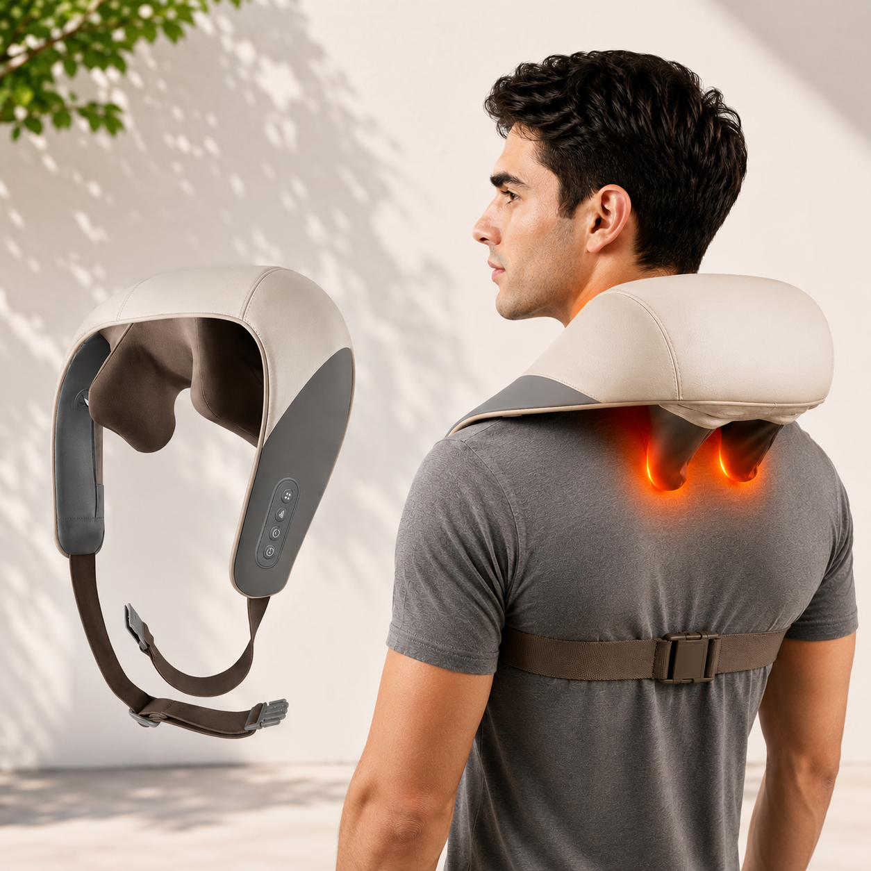 Wireless Back Muscle Relaxing Massage Pillow