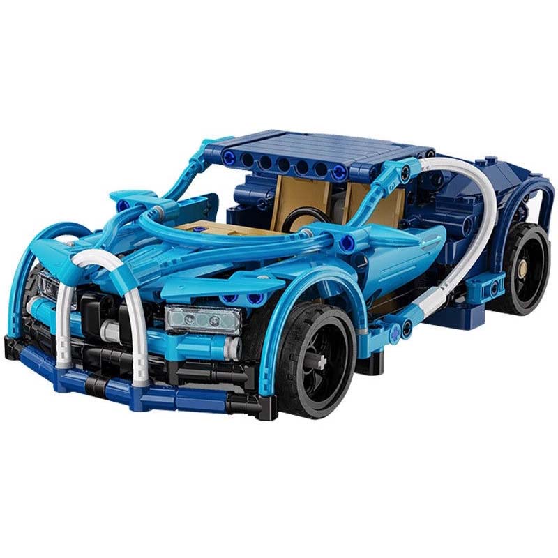 Classic Pull Back Super Sports Car DIY Bricks Set