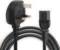 UK 3-Pin Kettle Power Cable, IEC C13 Power Lead for TV