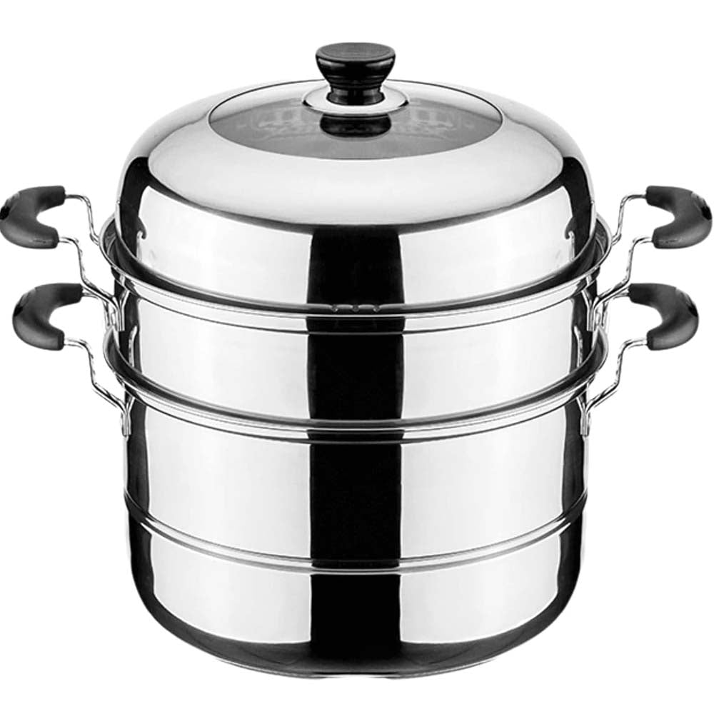 9 Liter Stainless Steel Multi-Tier Steamer Pot