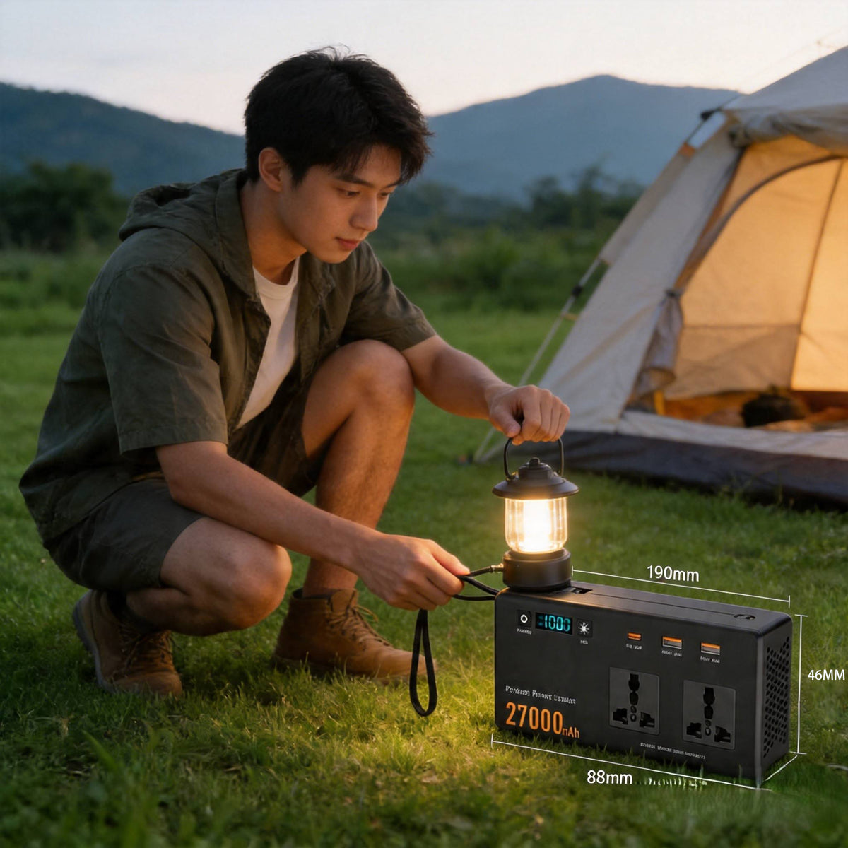 150W Mini Portable Power Station 27000mAh with AC Outlet