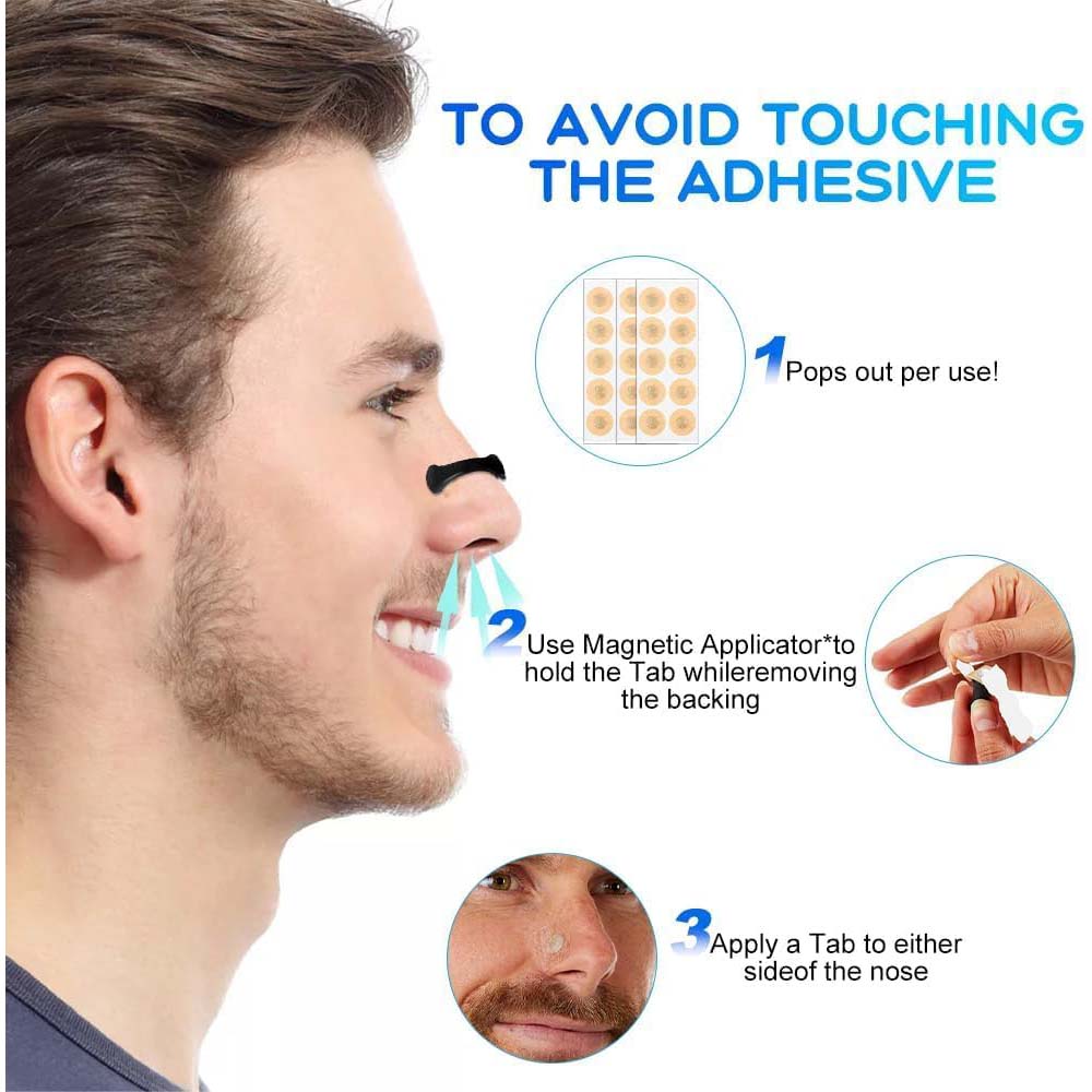 Premium 30 Pairs Anti-Snoring Magnetic Nasal Strips