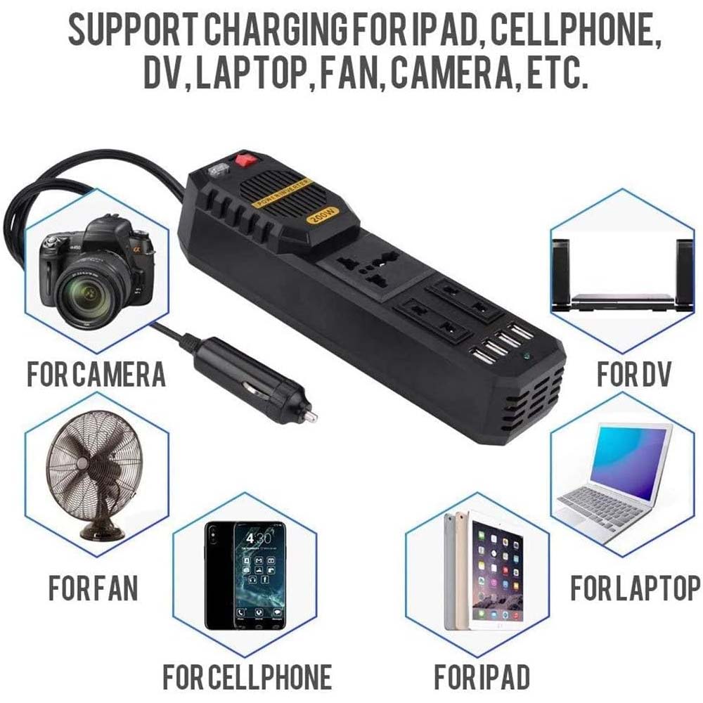 200W Car Power Inverter