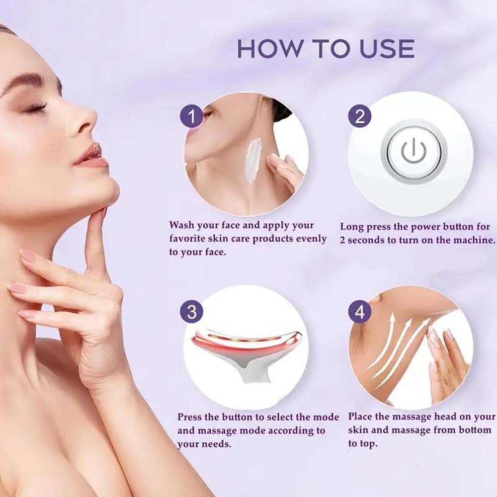 7-Colour LED Light Therapy Facial Massager