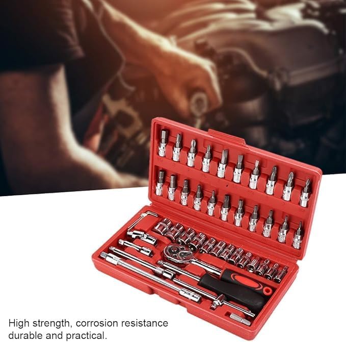 46-Piece 1/4-Inch Socket Set