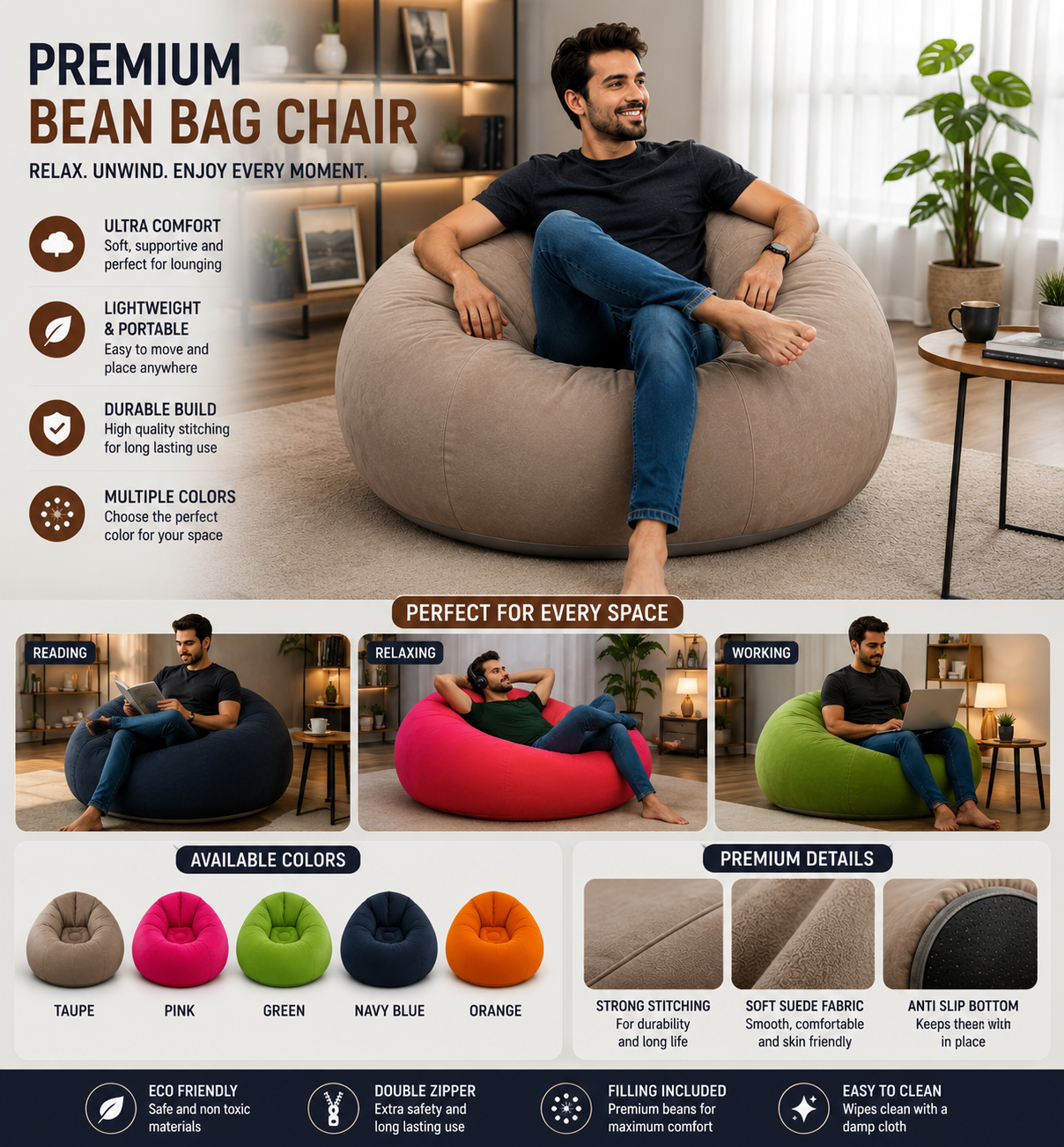 Portable Quick-Inflatable Sofa Chair