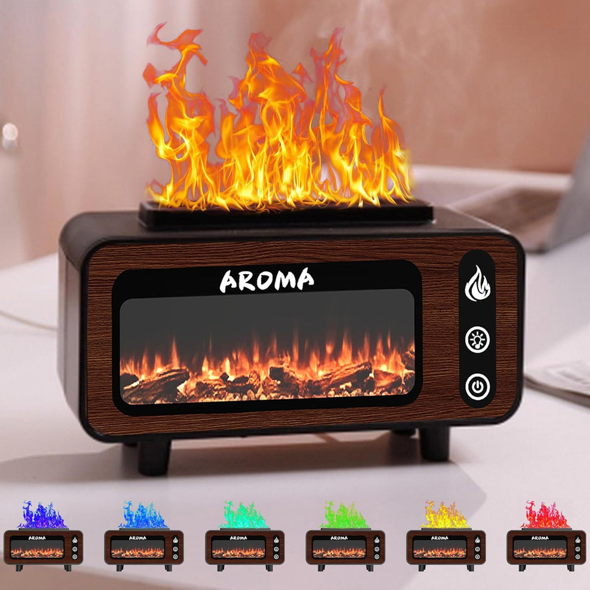 Wood Grain Fireplace Diffuser