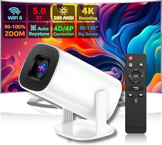 Mini Portable Projector 4K Edition 2024