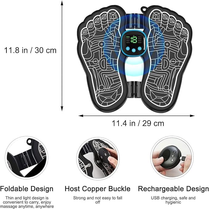 Electric EMS Foot Massager Pad