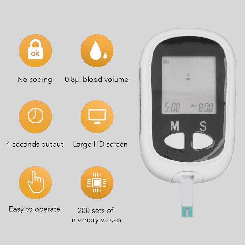 Blood Glucose Meter Large screen diabetes testing kit