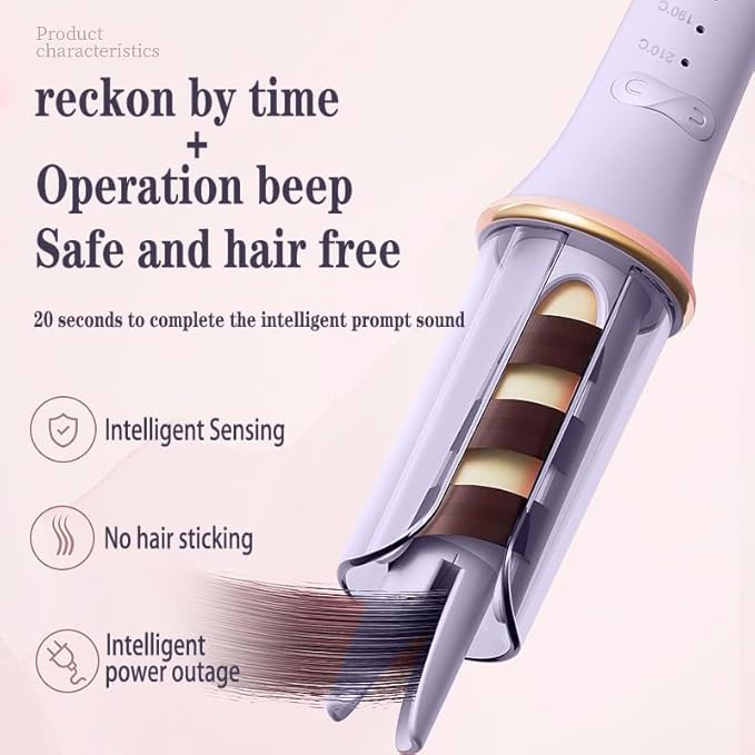 2-in-1 Electric Hair Styler Rotating Curling