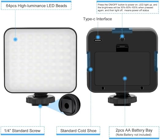 4-in-1 Vlogging Live Broadcast LED Selfie
