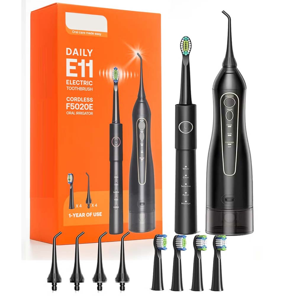 Electric Toothbrush & Water Flosser Combo
