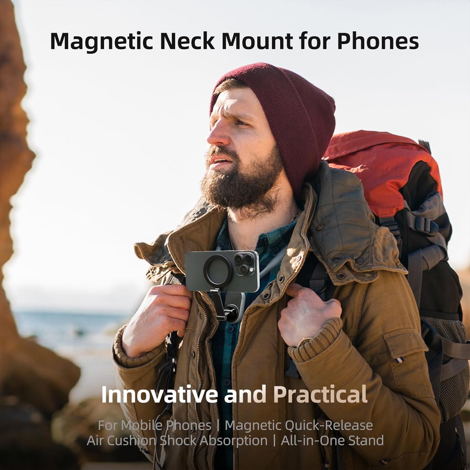 Magnetic Neck Mount - Hands-Free POV/Vlog